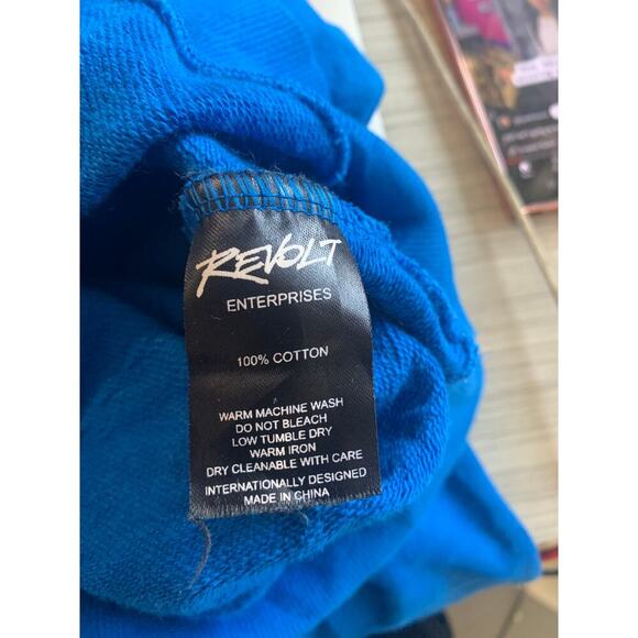 Tommyinnit ‘21 Women's Crewneck Sweater Official Merch Ribbed Blue Size Large - Picture 4 of 5